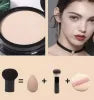 SUNISA Foundation Base Water proof Mushroom Head Air Cushion BB CC Cream Moisturizing Liquid Foundation with Sponge